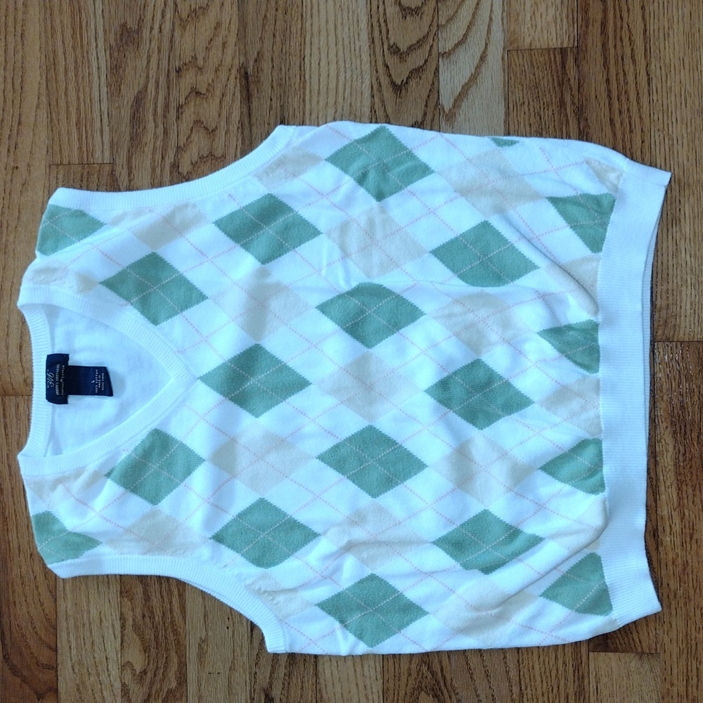 Brooks Brothers "346" Supima Cotton Argyle Sweater Vest